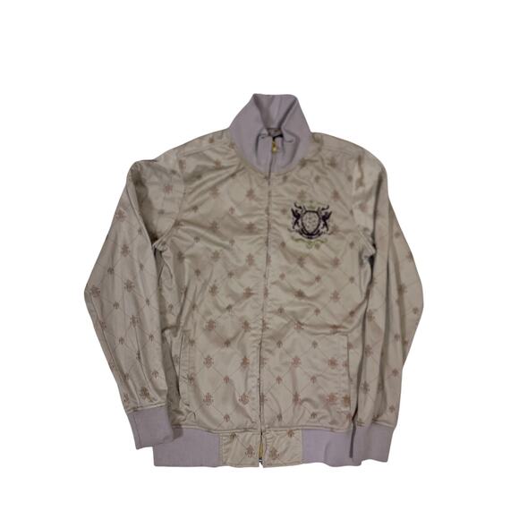 anchor blue Other - Anchor Blue Vintage Y2K Heavy Zip Up Jacket Tan Silky Streetwear Mens Small